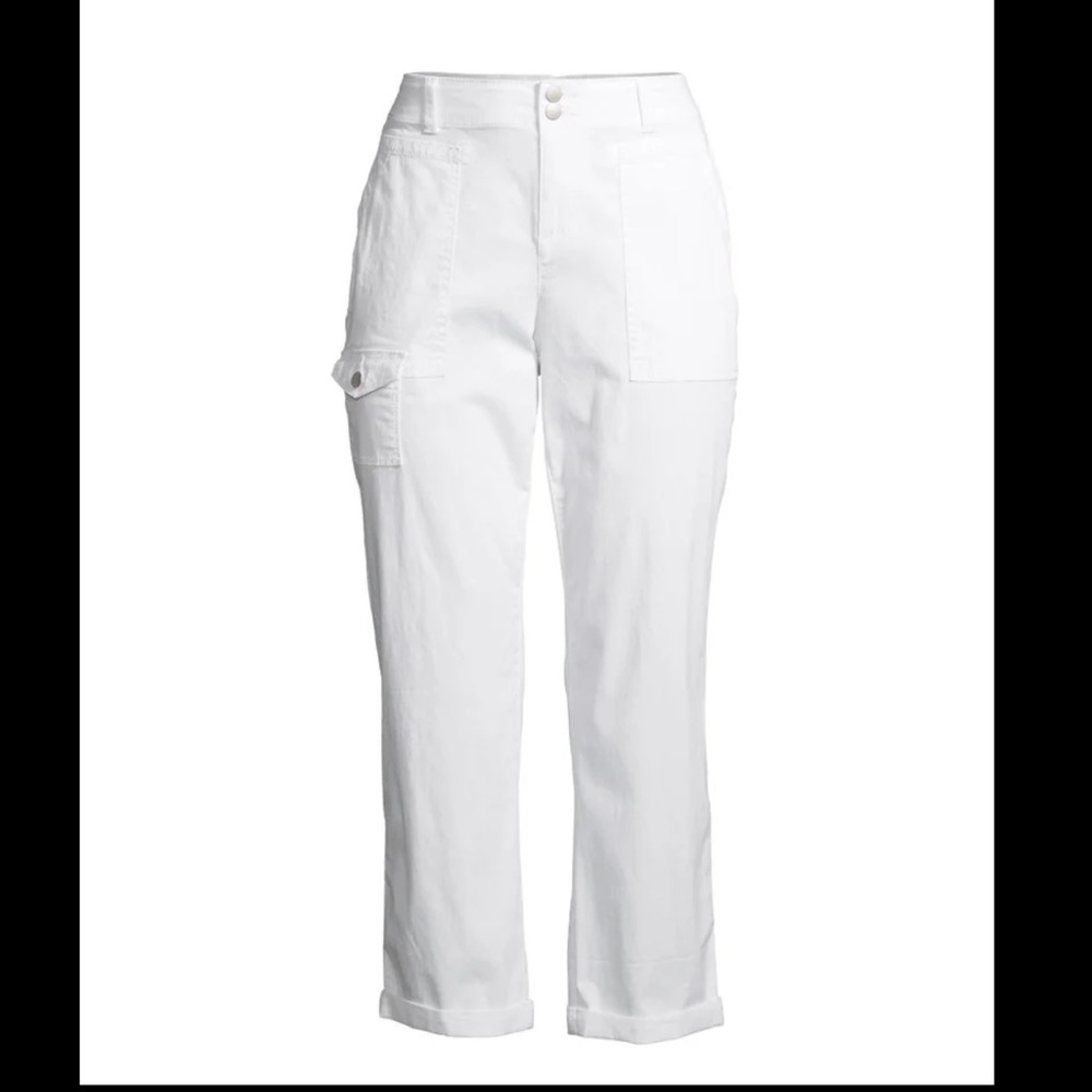 WHITE Capri Pants Size 10
